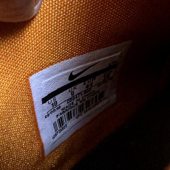 Nike LeBron 16 Low atmos Safari Orange Suede Elephant Print Men's Size 10 - Picture 11 of 12